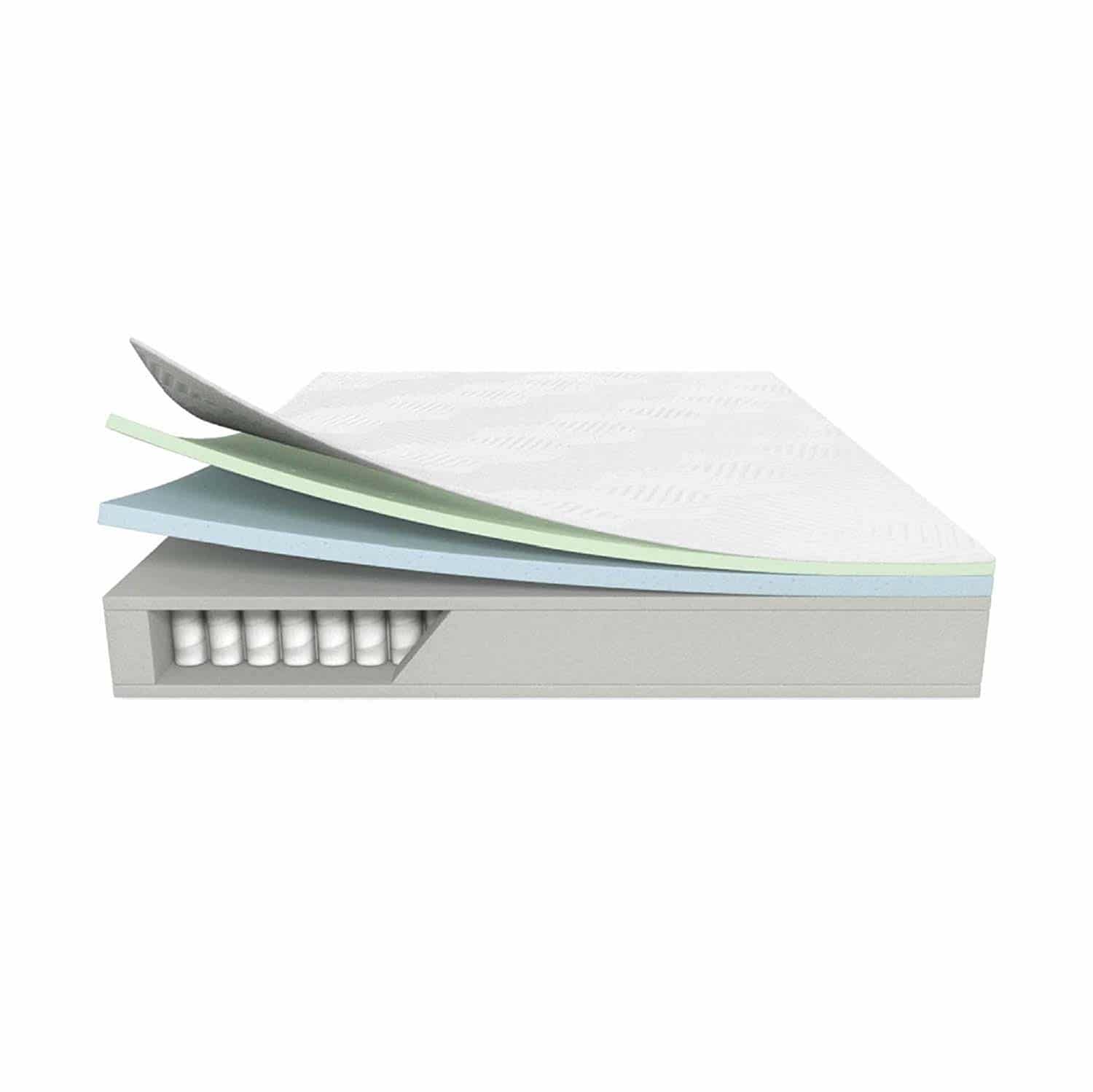 LUCID 10 Inch Queen Latex Hybrid Mattress