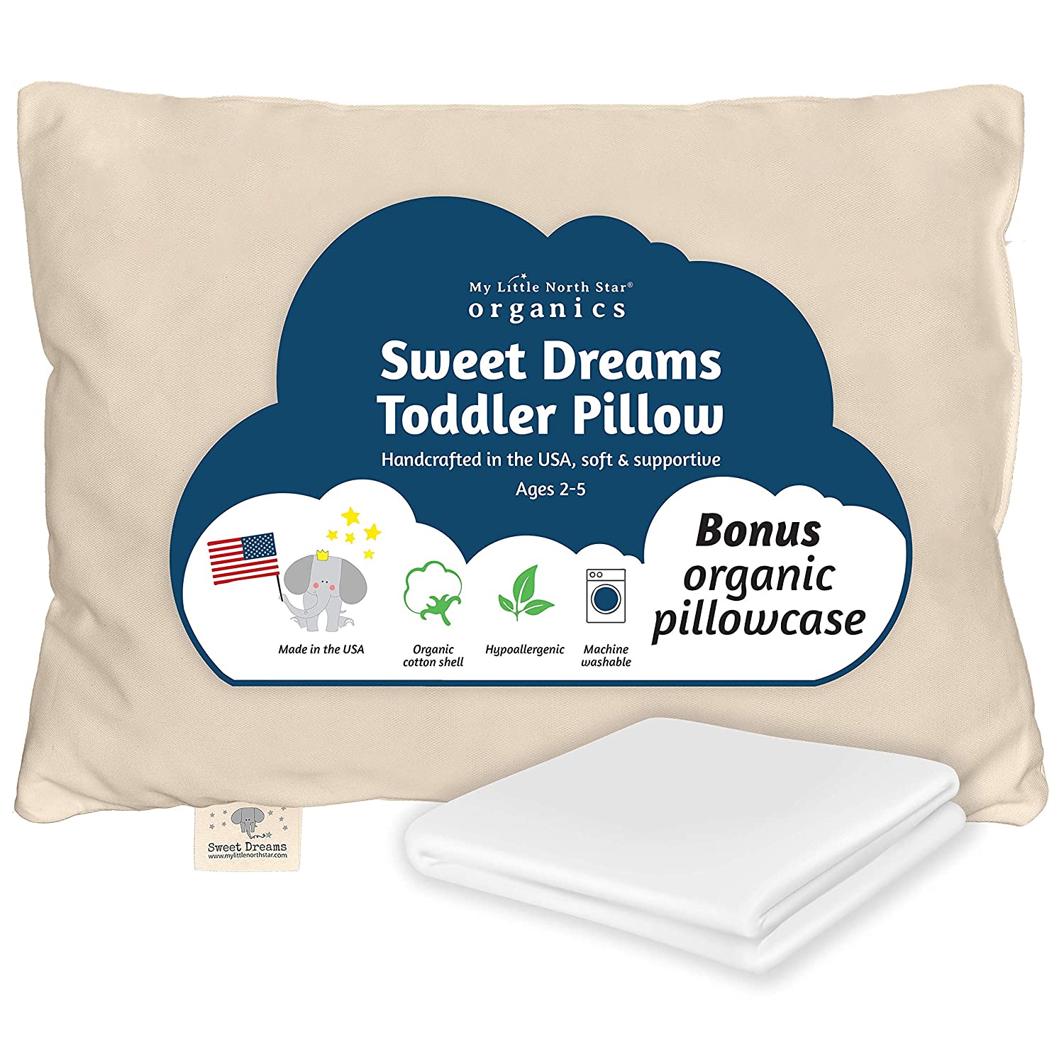 My Little North Star Store Sweet Dreams Toddler Pillow