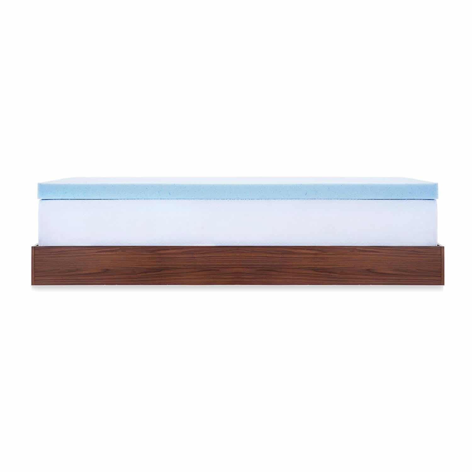 LUCID 3-Inch Gel Memory Foam Mattress Topper