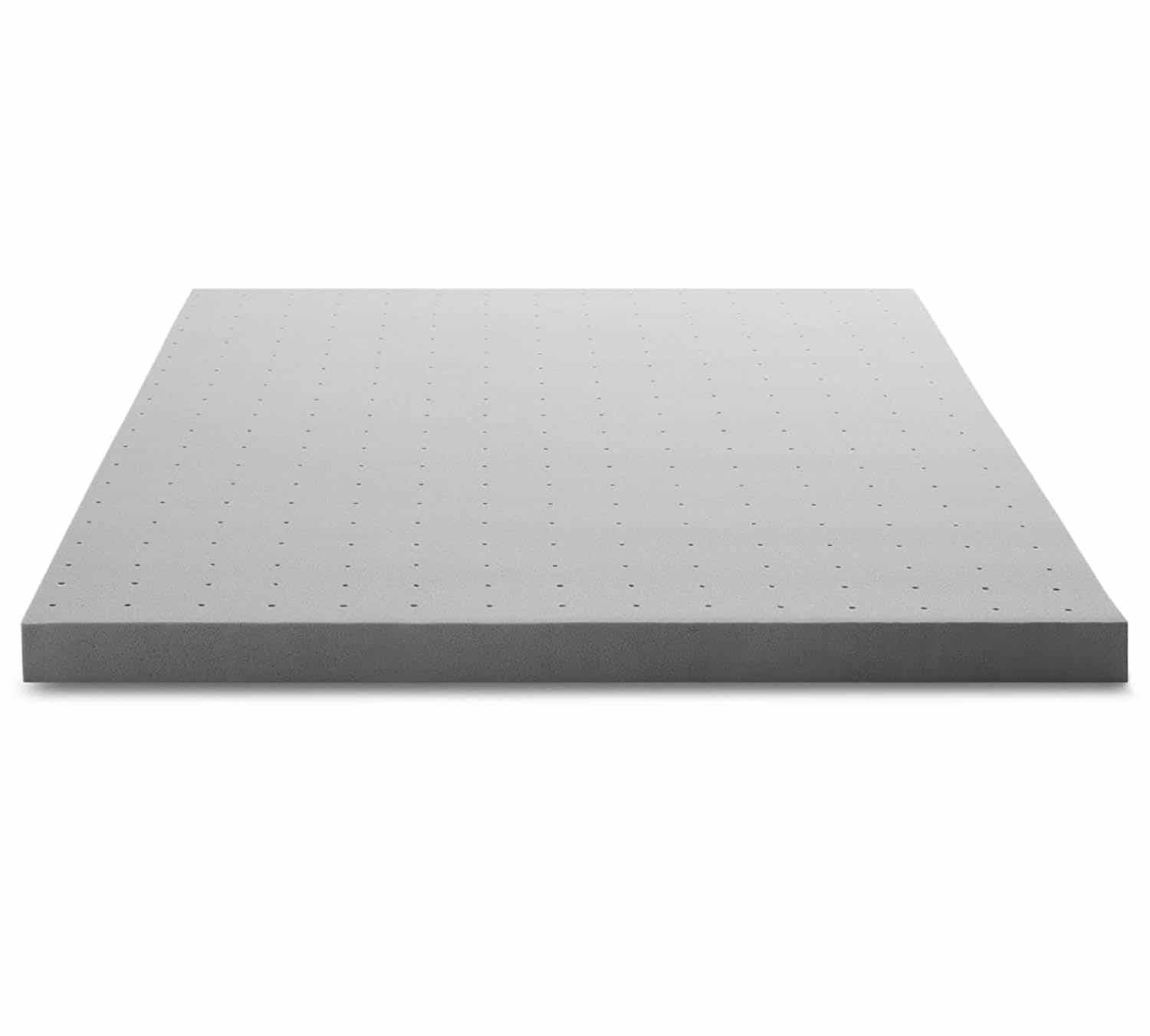 LUCID Bamboo Charcoal Memory Foam Mattress Topper