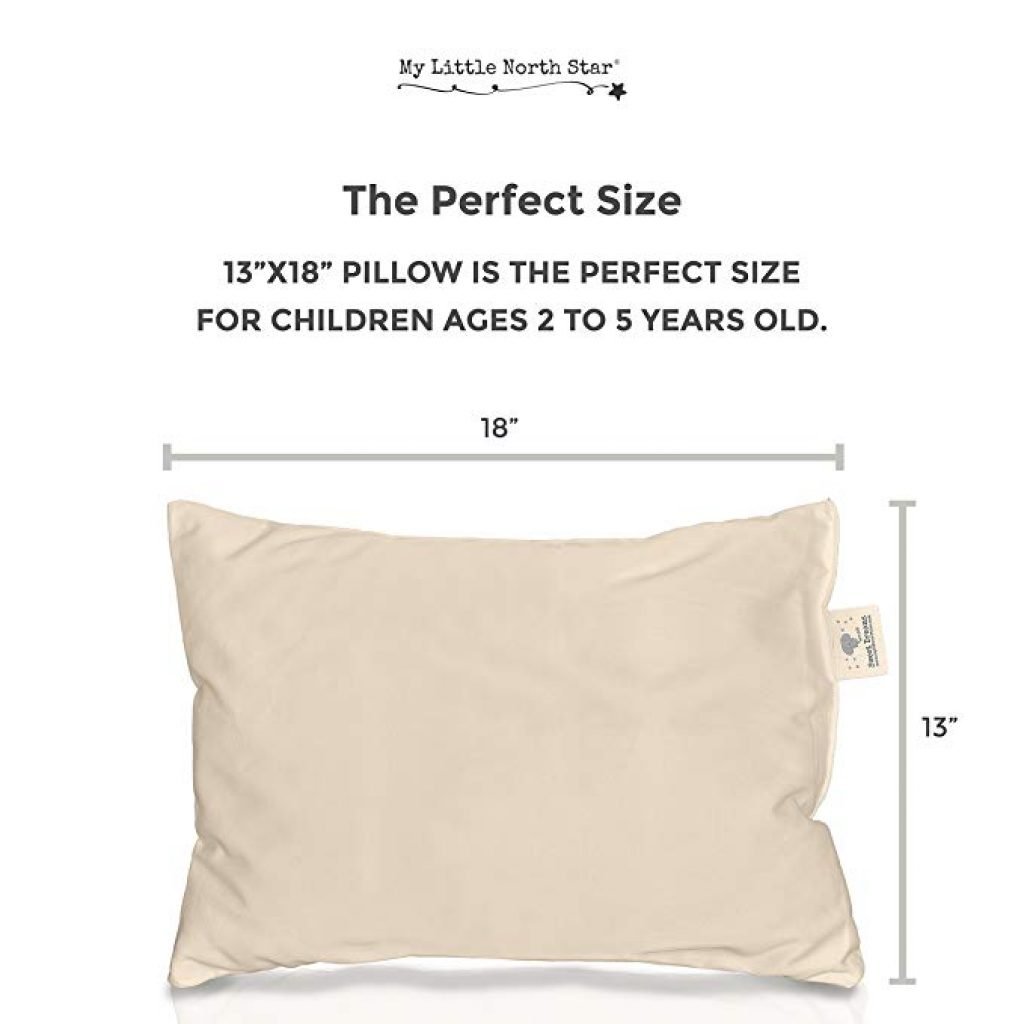 Organic Toddler Pillow For Best Bedtime Nap Travel Airplane My Crib Throw Neck