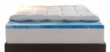 Sleep Innovations 4-Inch Dual Layer Mattress Topper