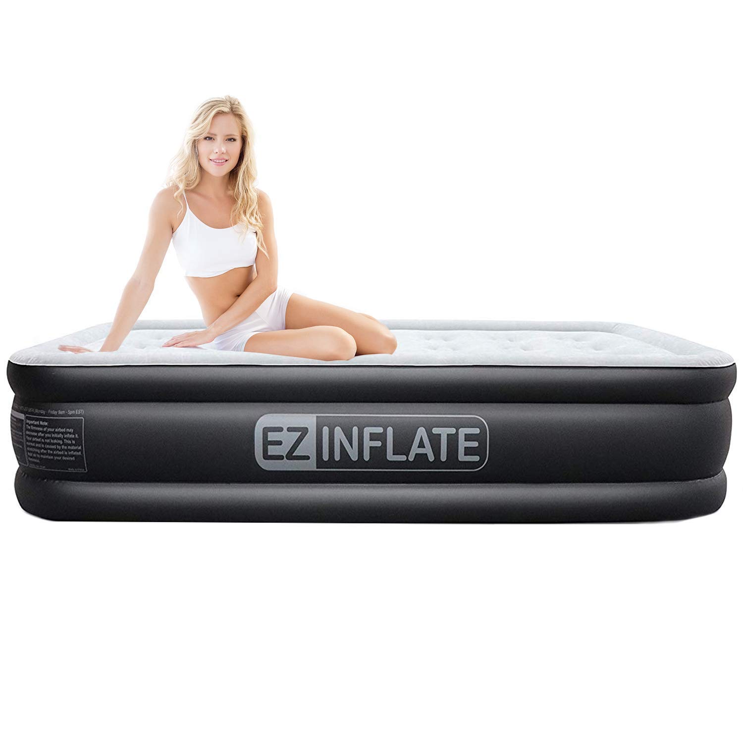 EZ INFLATE Upgraded Twin Air Mattress