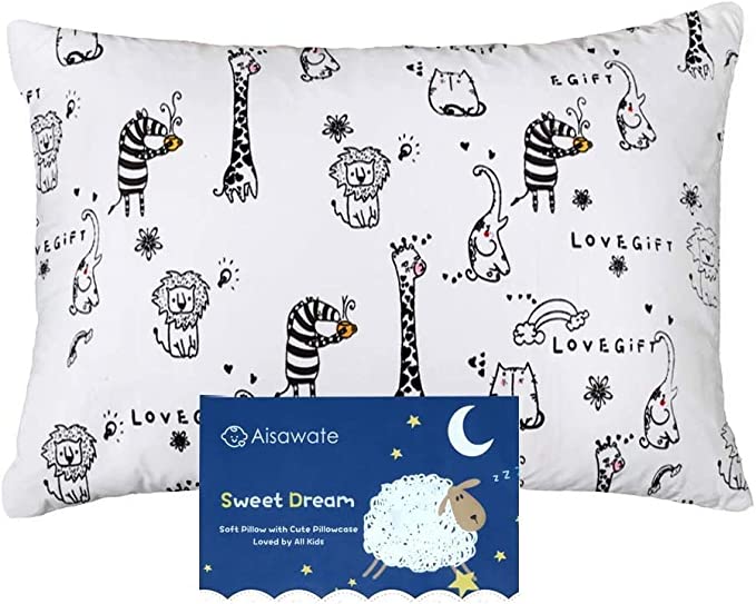 Aisawate Toddler Pillow with Pillowcase