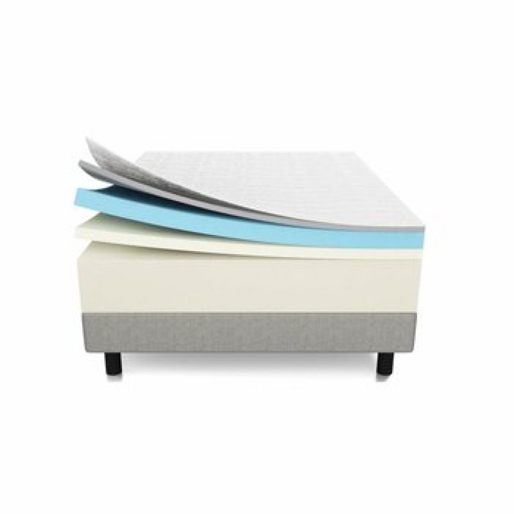 LUCID 16 Inch Plush Gel Memory Foam and Latex Mattress