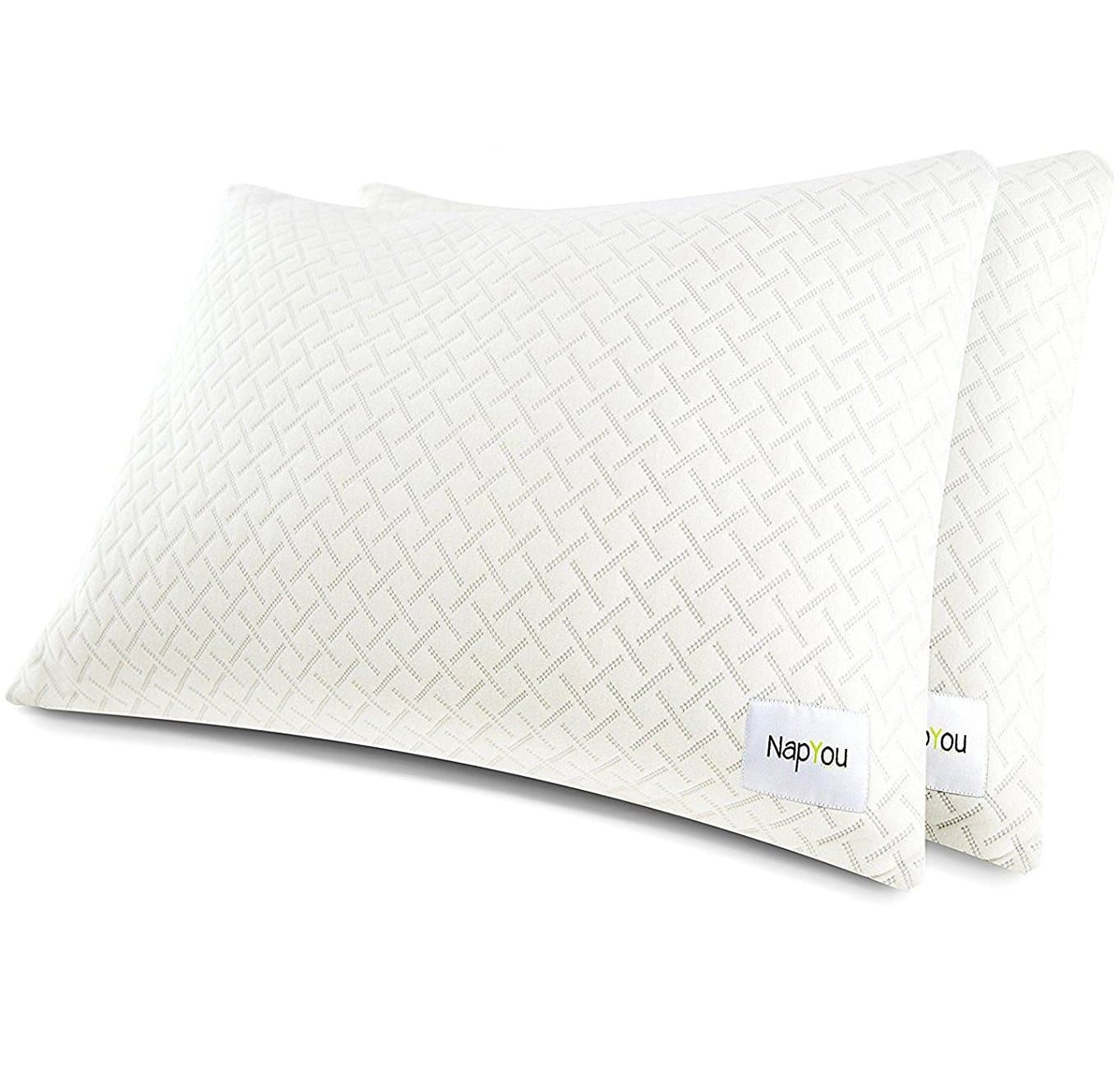 NapYou Shredded Certipur Memory Foam Pillow