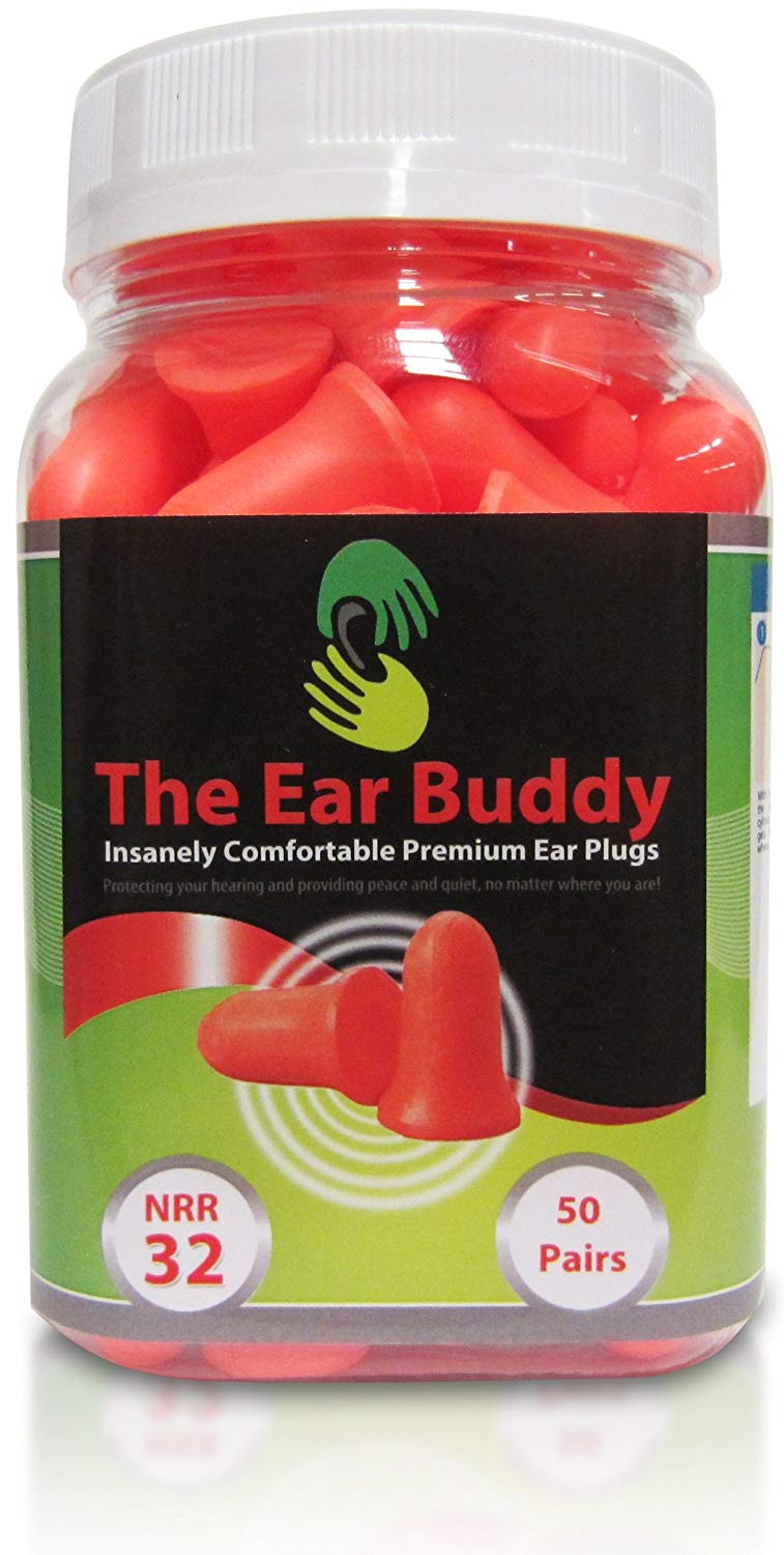 The Ear Buddy Premium Soft Foam Ear Plugs