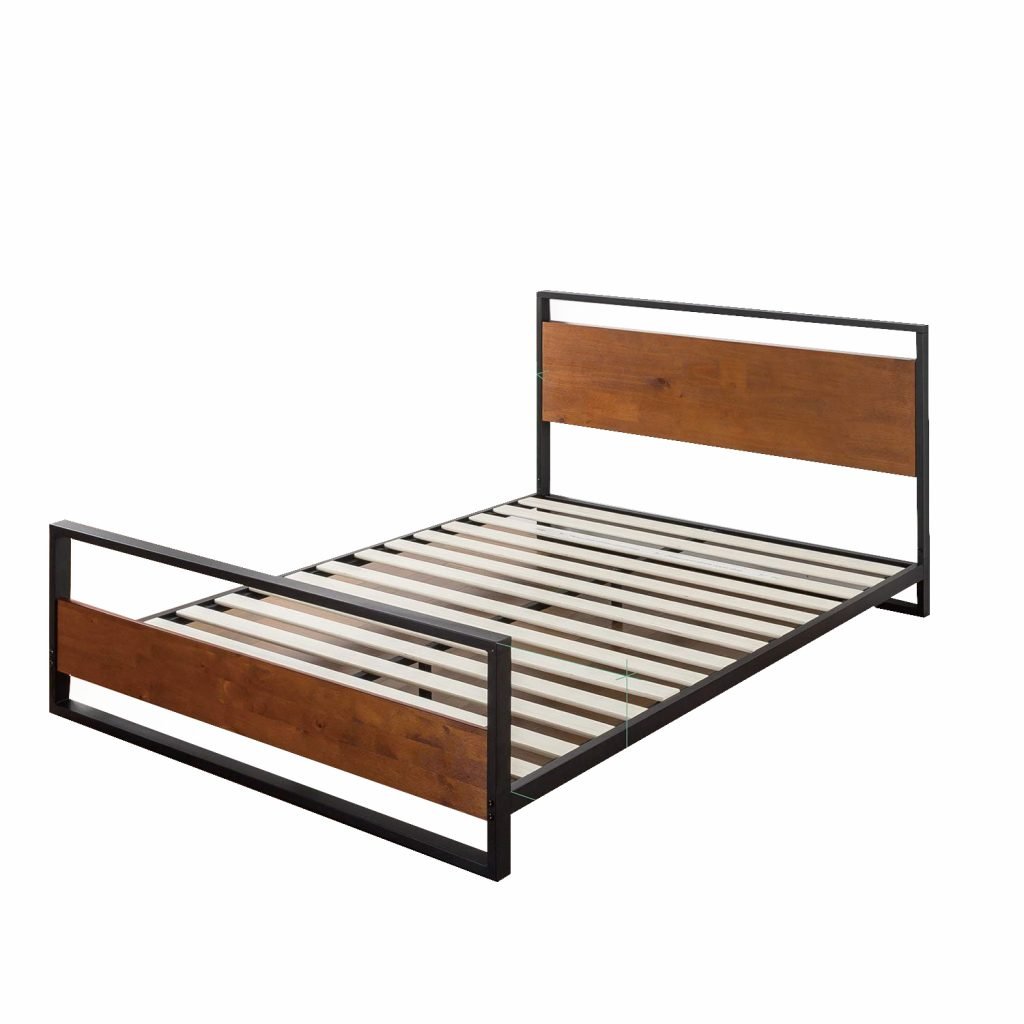 Zinus Ironline Metal and Wood Platform Bed