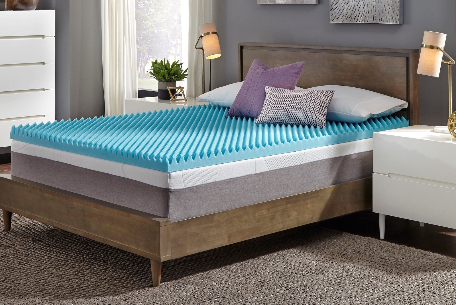 advanced sleep solutions gel mattress topper