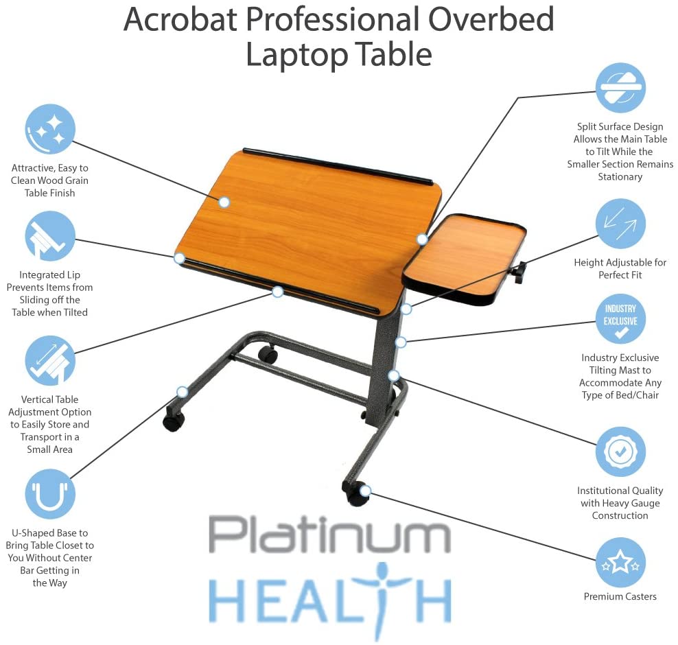 8 Best Overbed Tables Reviewed in Detail (Aug. 2021)