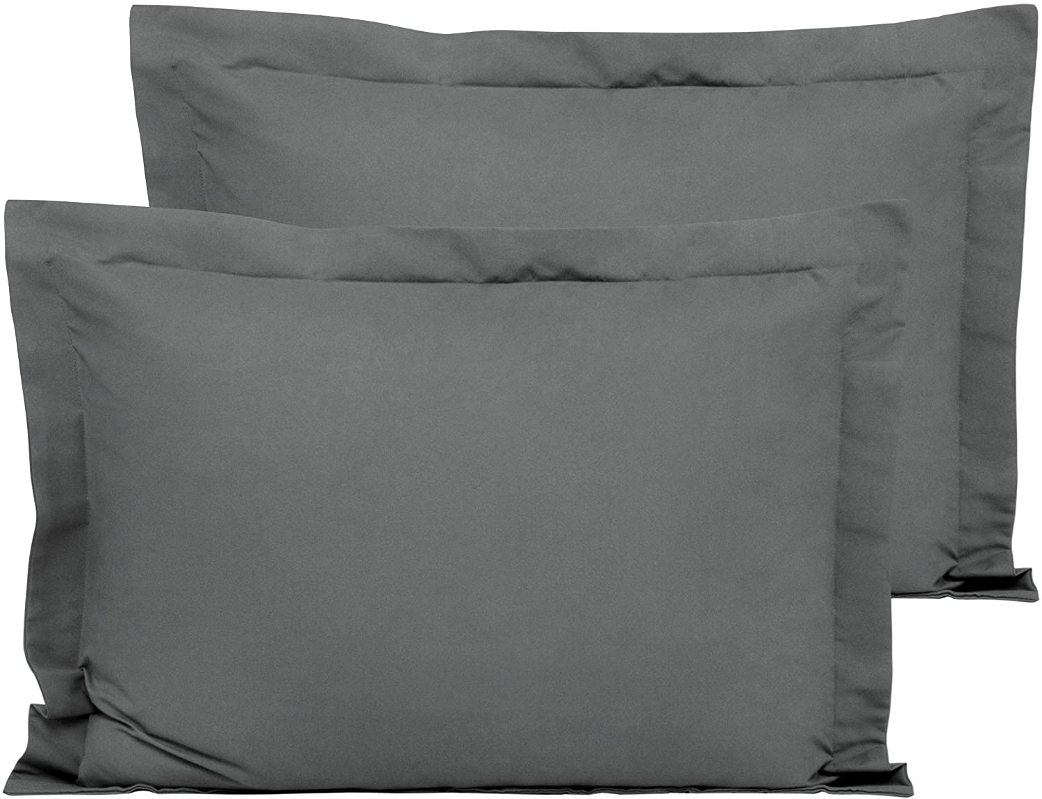 FLXXIE 2 Pack Microfiber Standard Pillow Shams