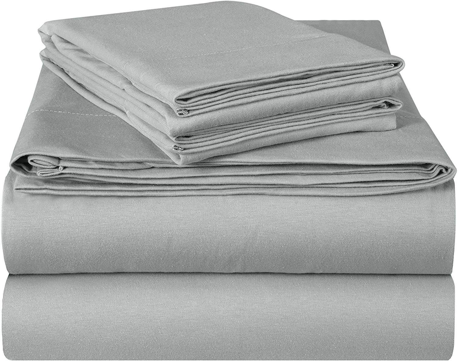 EnvioHome Quality Knit Cotton Jersey Bed Sheet Set