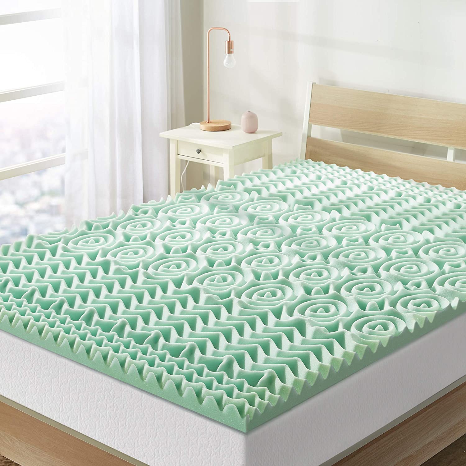 Best Price 5-Zone Egg Crate Mattress Topper