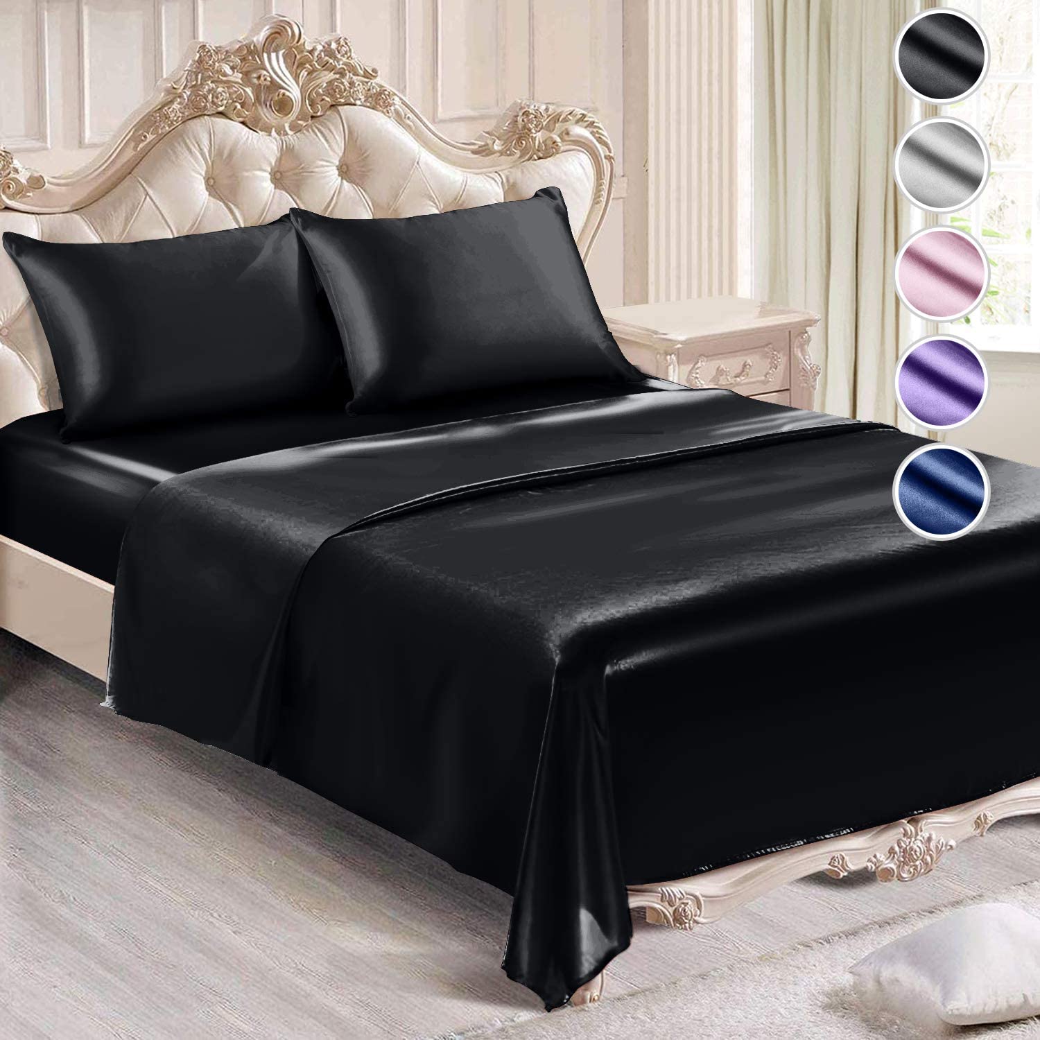 Decolure Satin Sheets