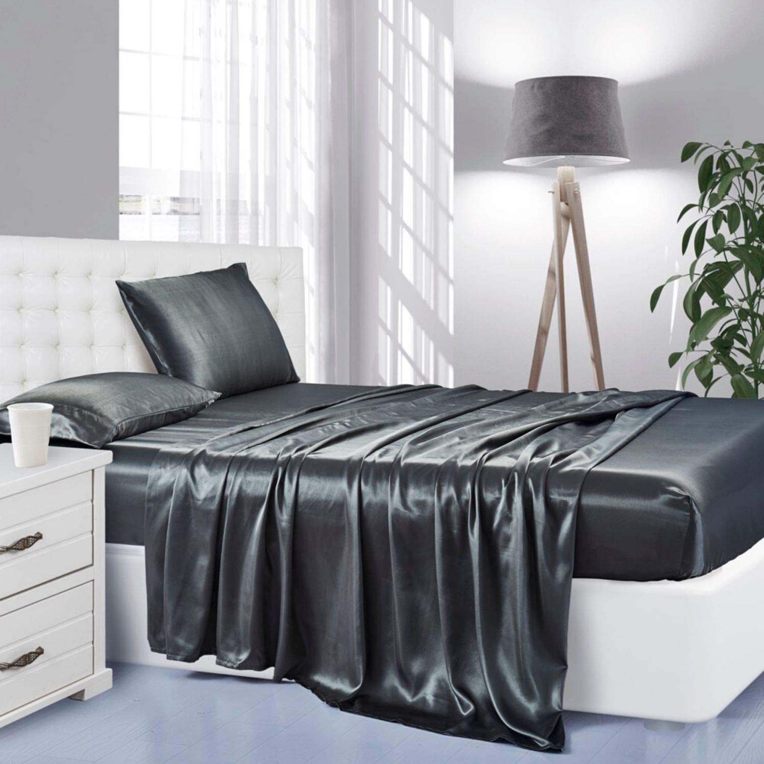 Lanest Housing Satin Sheets Set