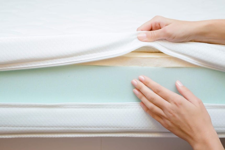 mattress cover for off-gassing smell