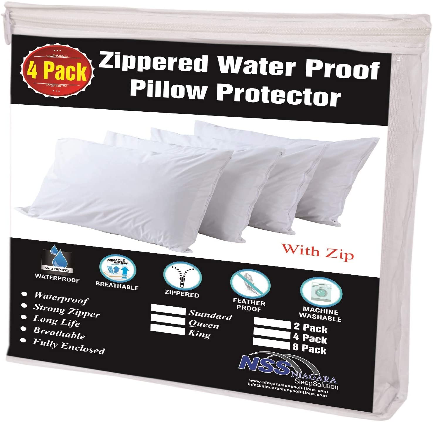 Niagara Sleep Solution Waterproof Pillow Protectors