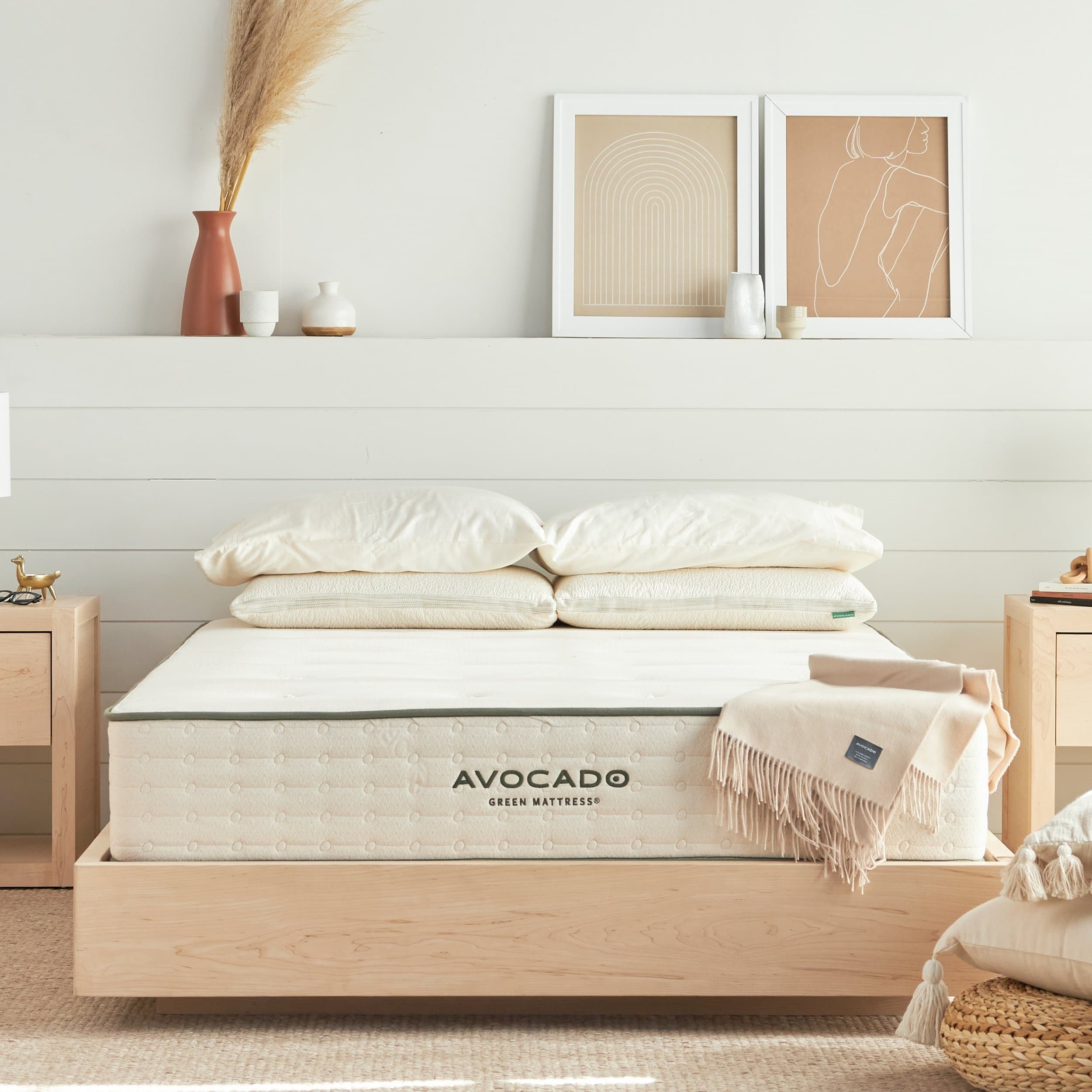 Avocado Malibu Floating Bed Frame