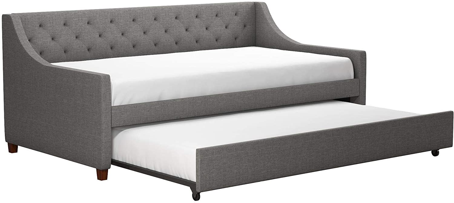 Novogratz Her Majesty Upholstered Daybed with Trundle