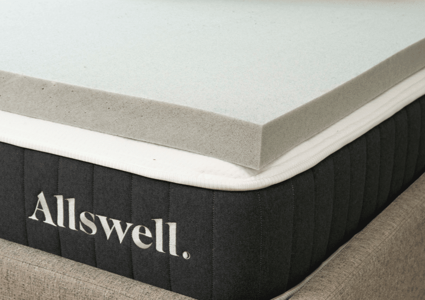 allswell memory foam mattress topper infused