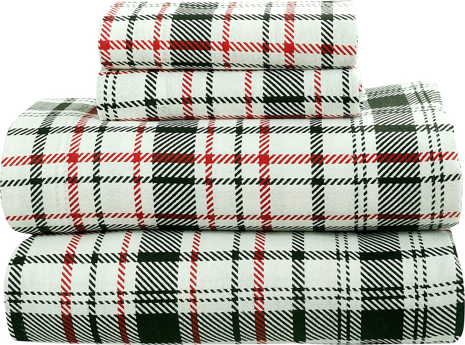 Bliss Casa 4 Piece 100% Cotton Flannel Sheet Set