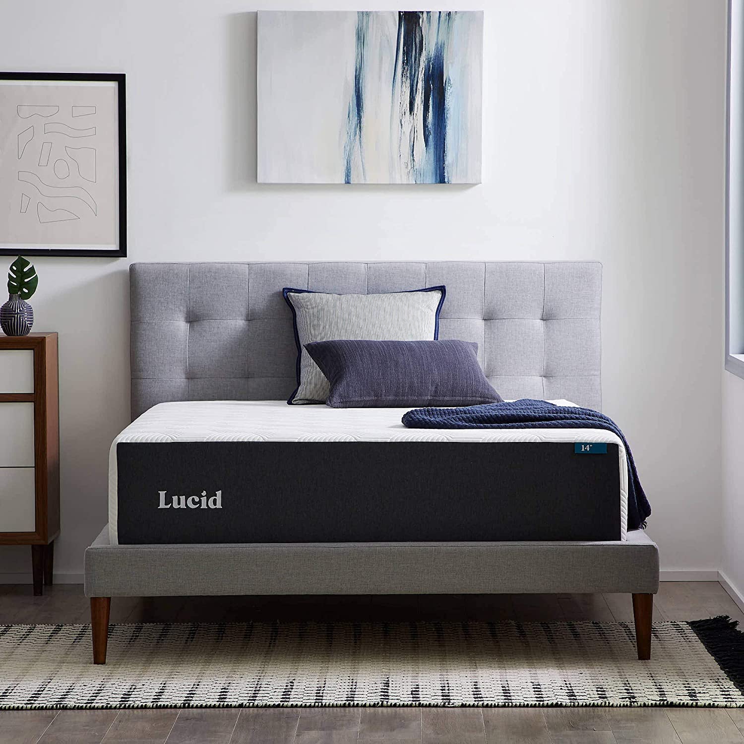 LUCID 14 Inch Plush Mattress