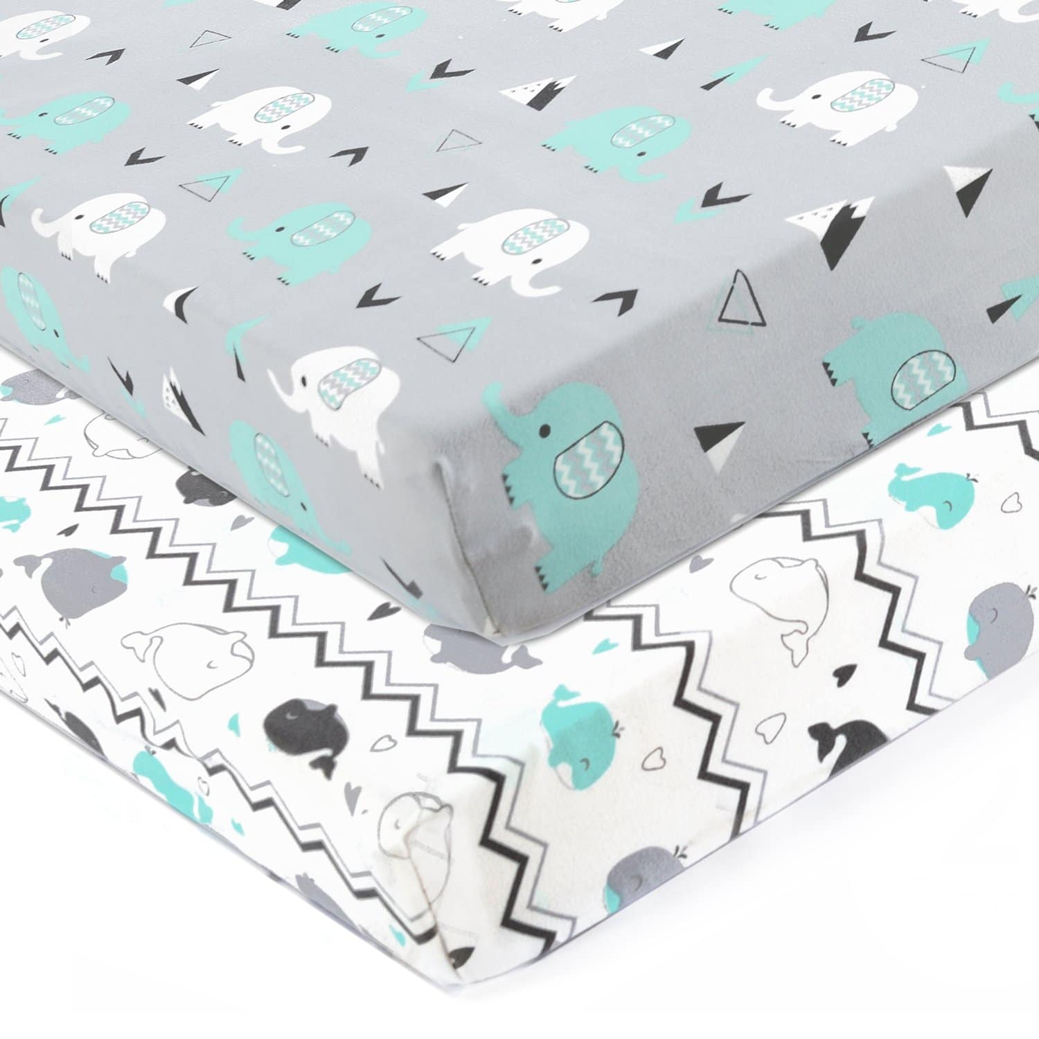 BROLEX Stretchy Fitted Crib Sheets Set