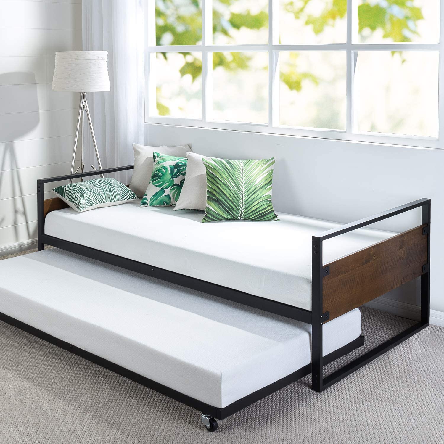 Zinus Suzanne Twin Daybed and Trundle Frame Set