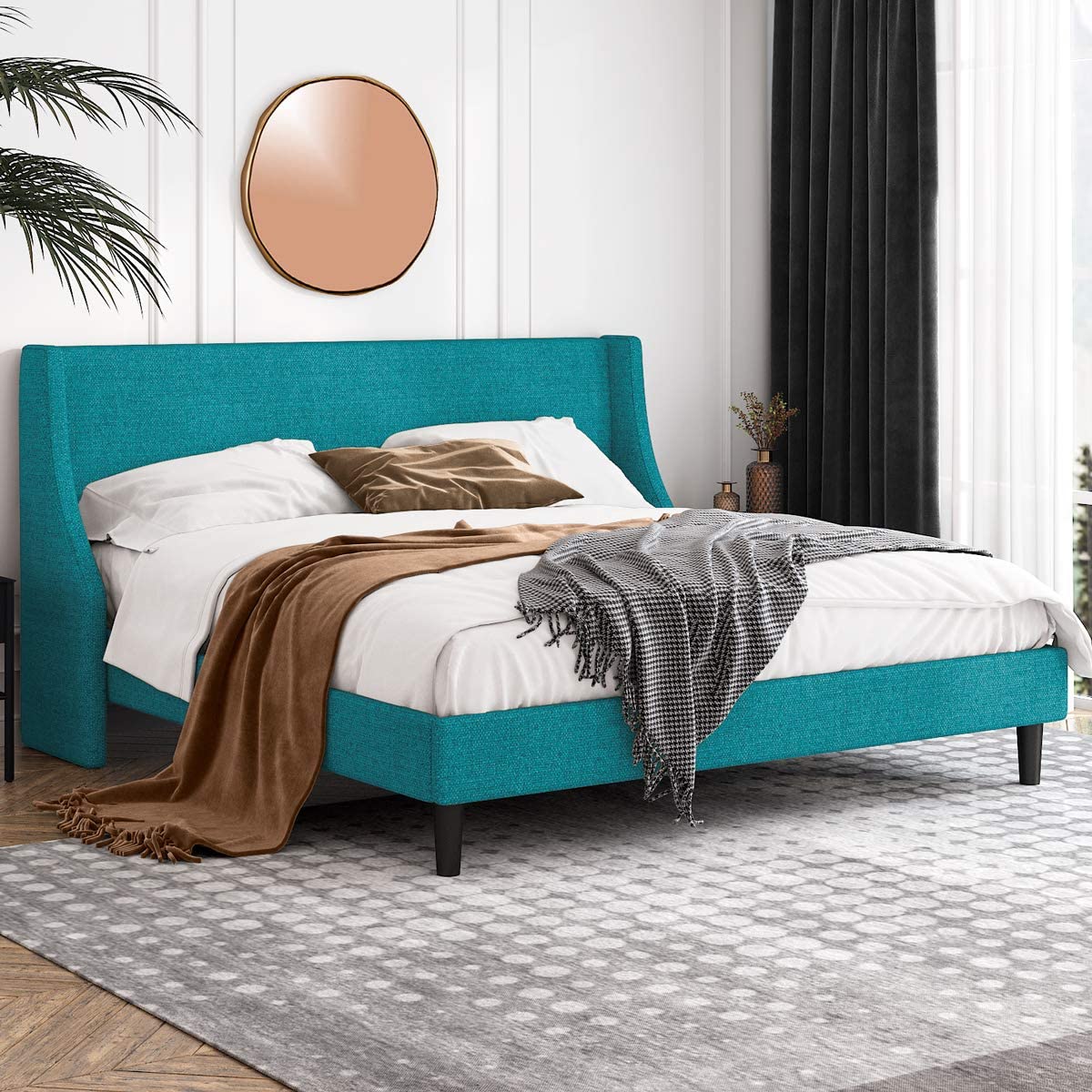 Einfach King Size Platform Bed Frame