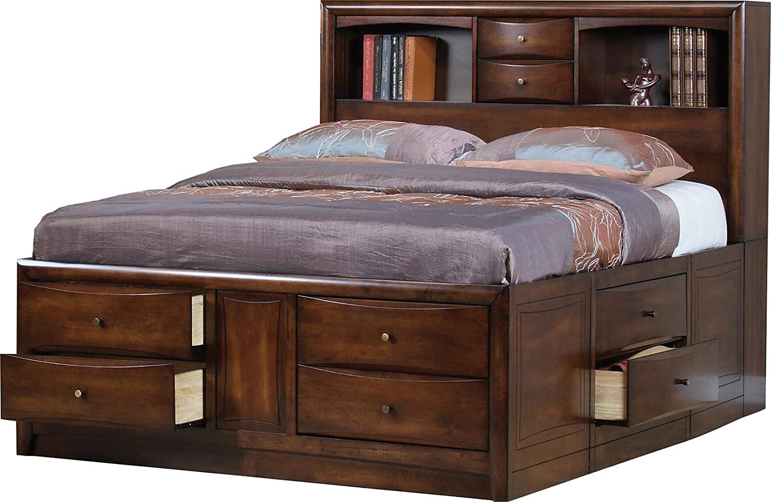 Hillary Eastern King Bookcase Bed 