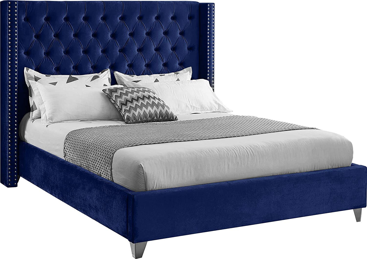 Meridian Furniture Aiden Collection Upholstered Bed