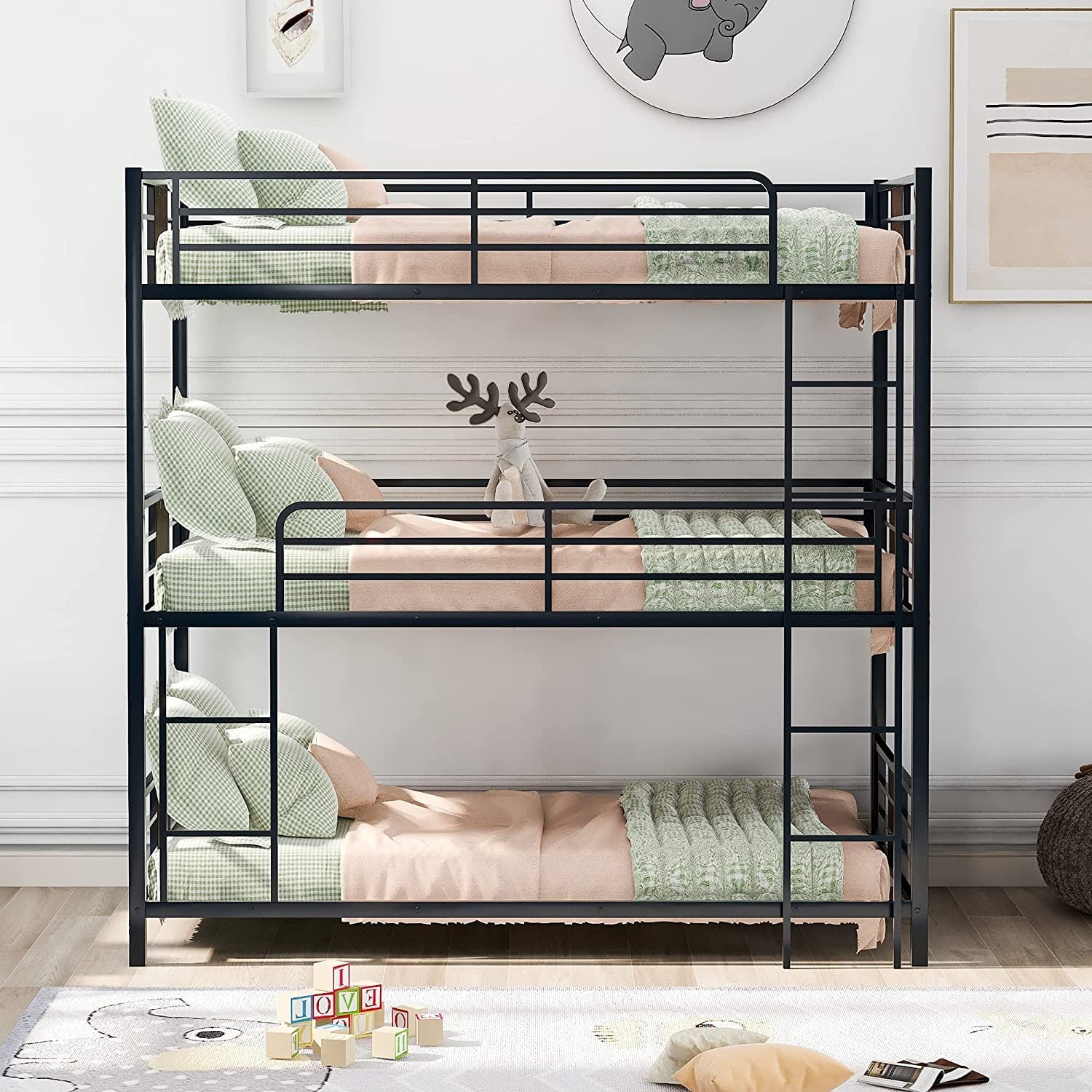 Flieks Metal Bunk Bed