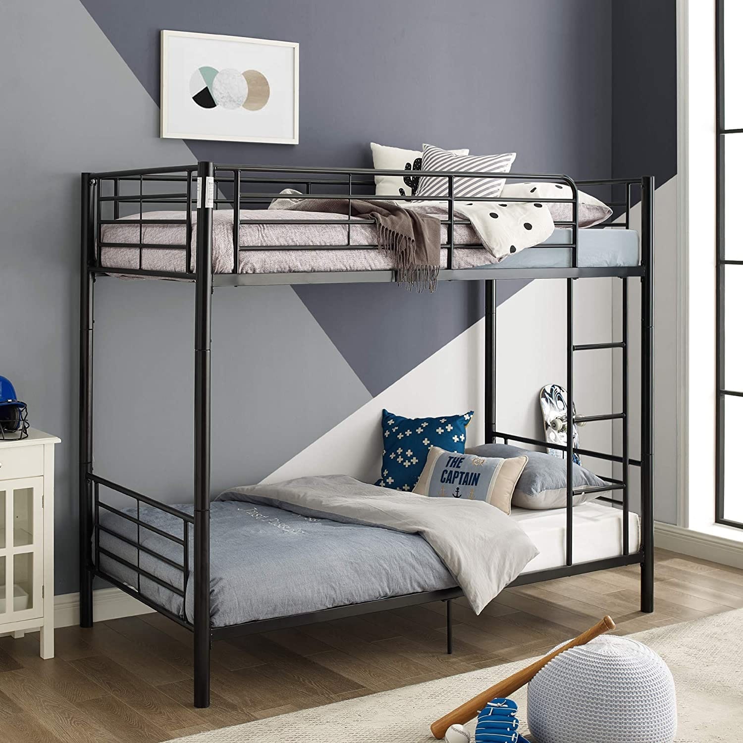 Walker Edison Elodie Urban Industrial Bunk Bed