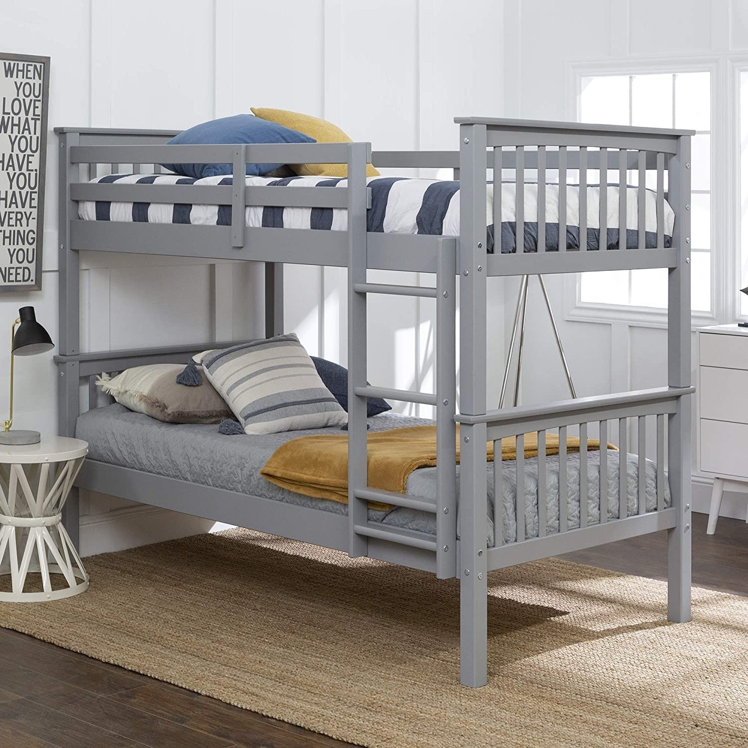 Walker Edison Resende Mission Style Bunk Bed