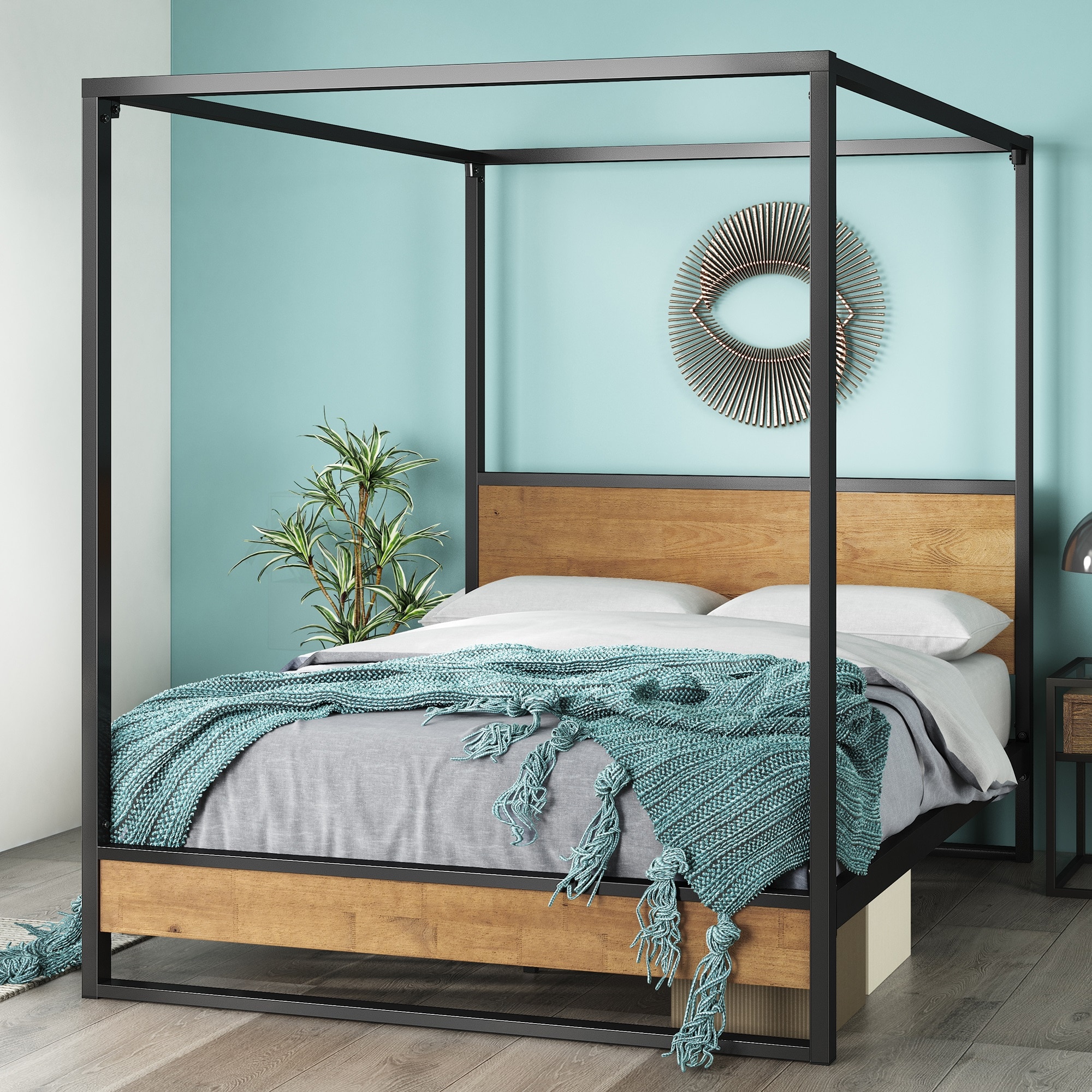 Zinus Suzanne Canopy Platform Bed Frame