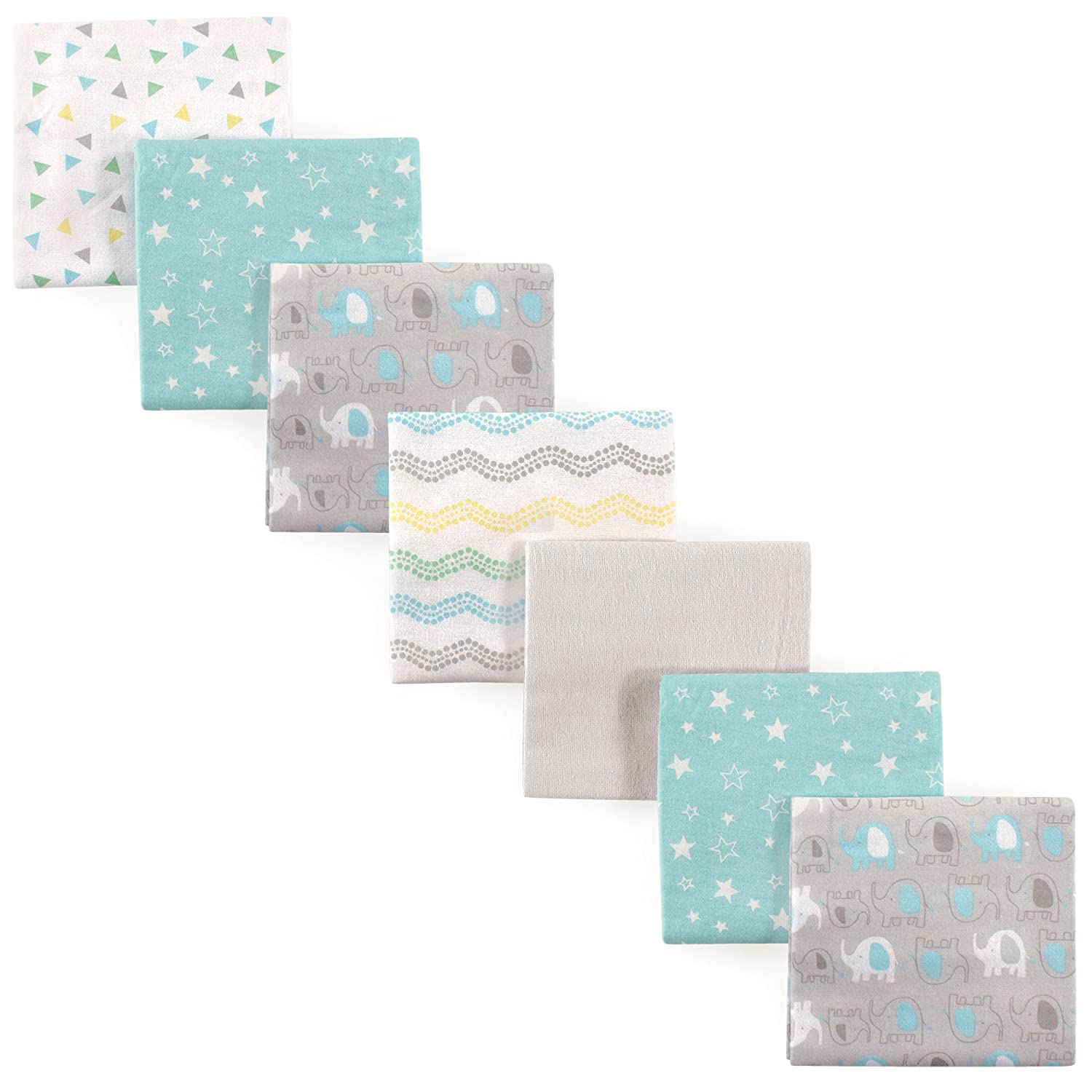 Luvable Friends Unisex Baby Cotton Receiving Blankets 7-Pack