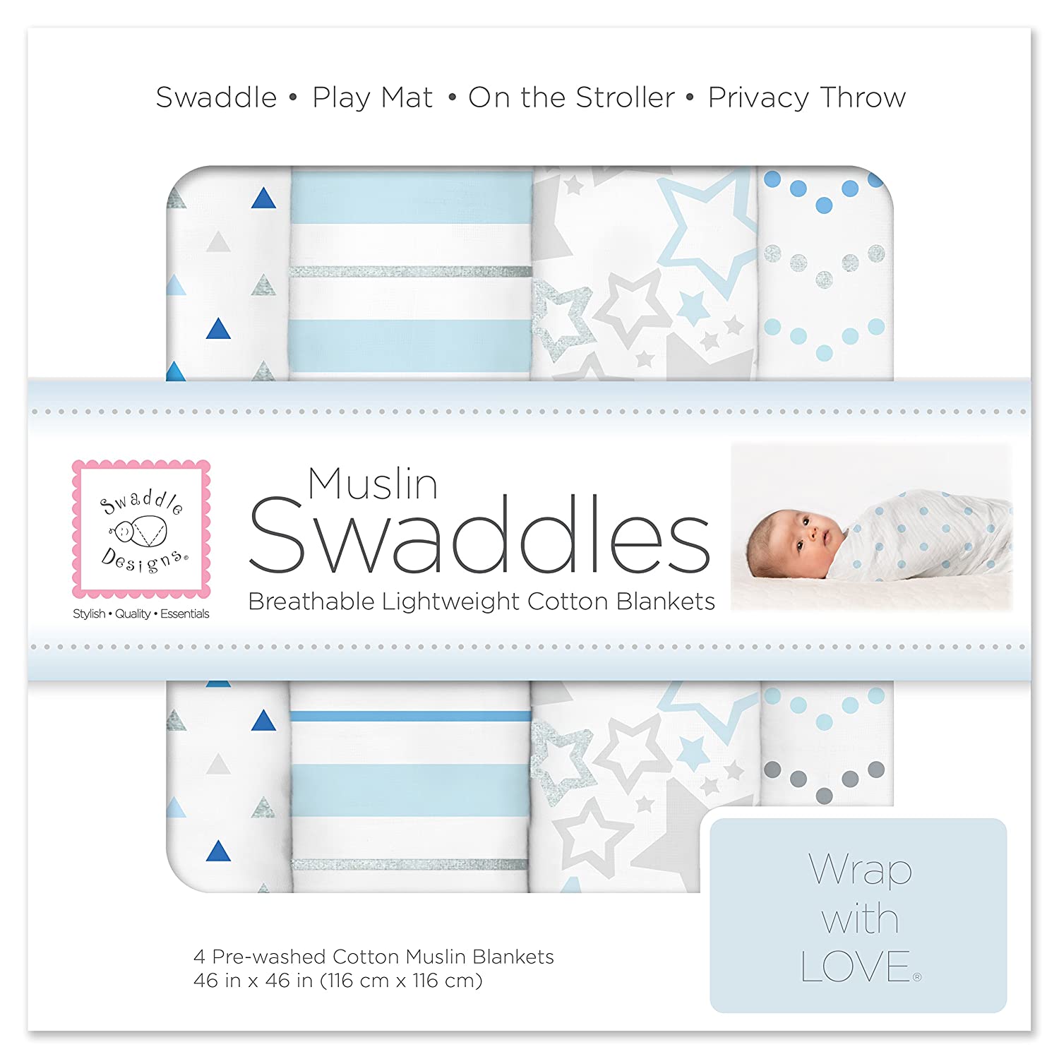 SwaddleDesigns Muslin Blankets