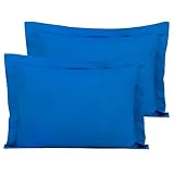 FLXXIE Microfiber Standard Pillow Shams, Set of 2