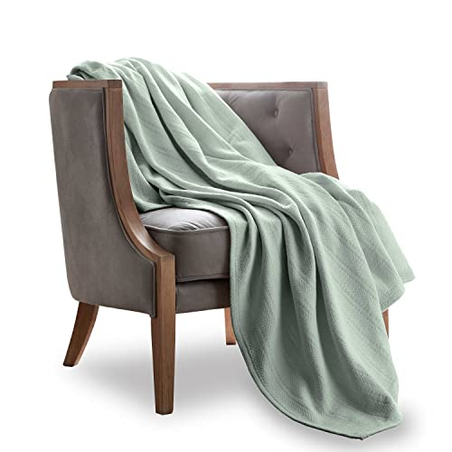 Vellux Cotton Woven Chevron Blanket