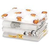 CuddleBug Muslin Swaddle Blankets, 4 Pack