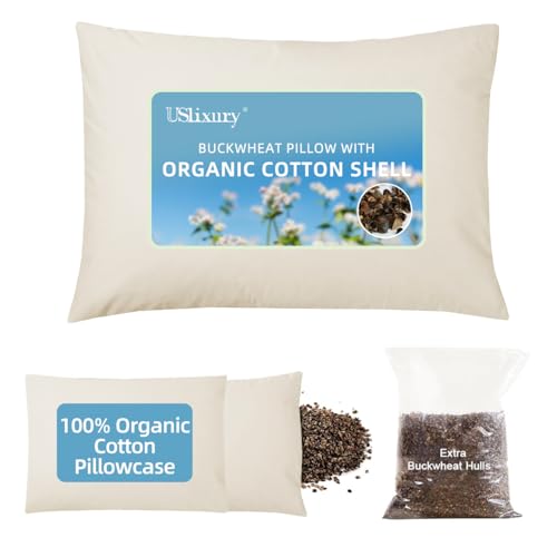 USlixury Organic Buckwheat Pillow