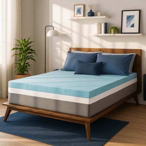 Sure2Sleep 2-Inch Gel Swirl Memory Foam Topper