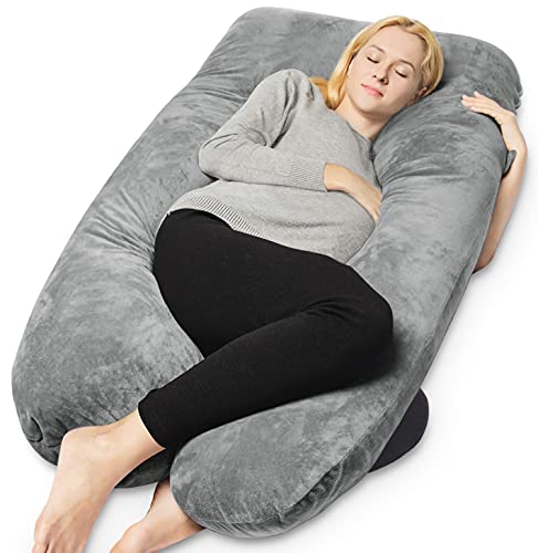 Queen Rose U-Shaped Pregnancy Pillow (Velvet Cover)