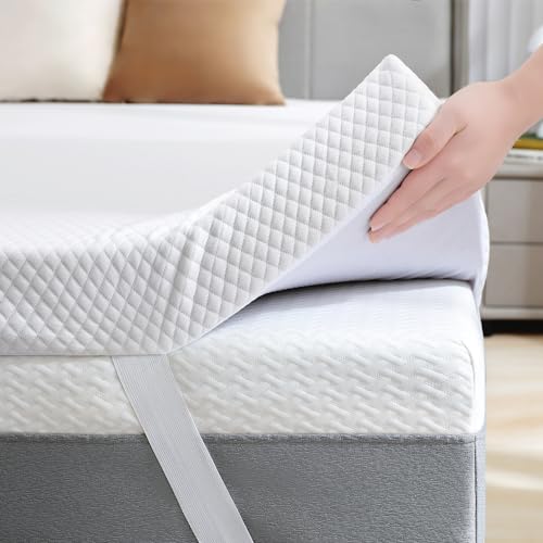 SINWEEK 2-Inch Gel Memory Foam Mattress Topper