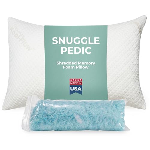 Snuggle-Pedic Queen Shredded Memory Foam Pillow