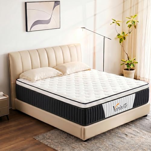 VERINOTE 12-Inch Queen Hybrid Memory Foam Mattress