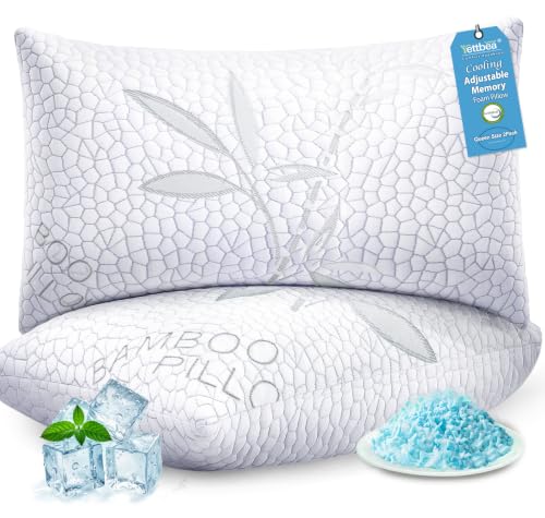 Yettbea Bamboo Cooling Memory Foam Pillow