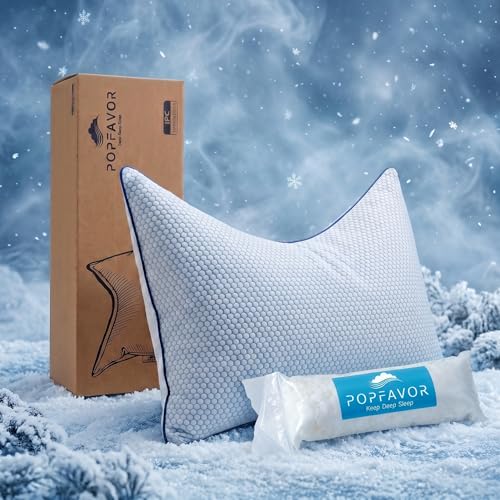 Popfavor Cooling Adjustable Pillow 2-Pack